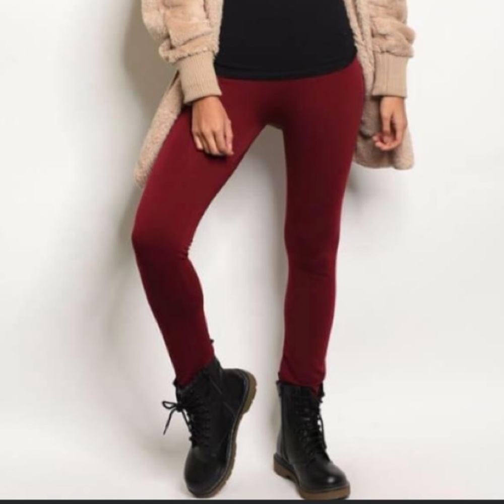 Dark Wine Leggings